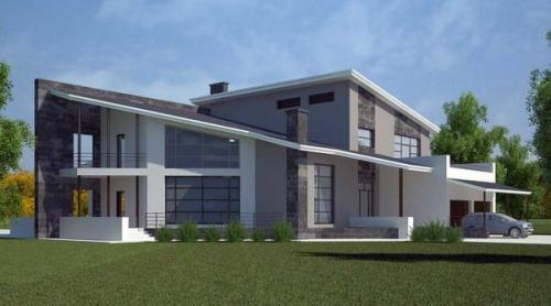 Проект дома 4 на 6 с односкатной крышей. Плюсы и минусы