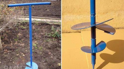 Как сделать ручной бур для столбов забора. Как сделать бур для столбов своими руками?
