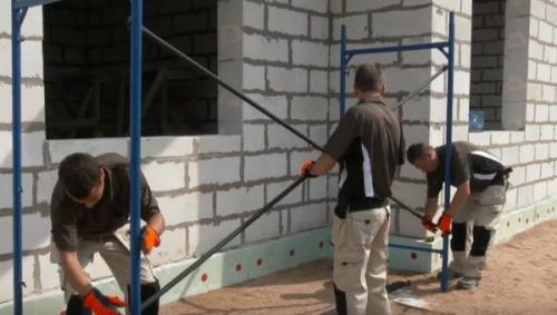 Отделка пенопластом фасада дома. Подготовка наружных стен к утеплению