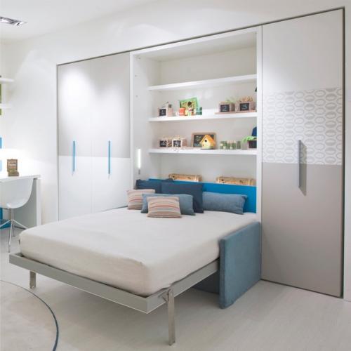 Откидные кровати встроенные в шкаф для детской. Разновидности откидных кроватей для детей