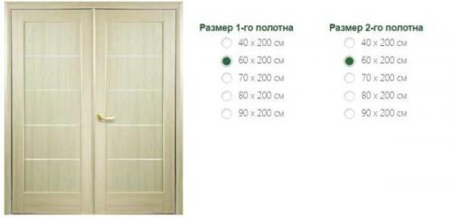 Распашные двери межкомнатные двустворчатые размеры. Размеры двустворчатых дверей