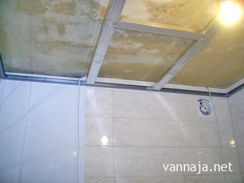 Потолок из пластика своими руками в ванной. Как сделать пластиковый потолок в ванной своими руками