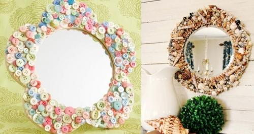 Как обрамить зеркало своими руками. Изготовление и украшение рамки для зеркала своими руками, простые идеи