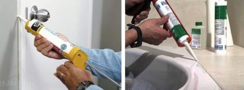 Сколько сохнет герметик силиконовый для ванной. Силиконовые