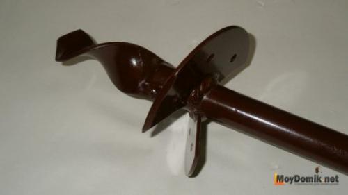 Как самостоятельно изготовить ручной бур для земляных работ. Ножи и способ из крепления 12