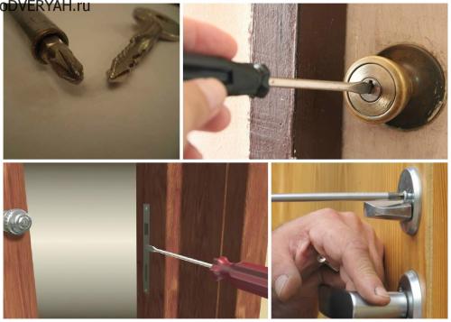 Как открыть входную дверь изнутри без ключа. Как работают специалисты по вскрытию дверей