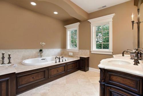 Покраска стен в ванной вместо плитки своими руками этапы изготовления. Покраска стен ванной комнаты: выбор краски и подготовка поверхности, пошаговая инструкция окрашивания и разные методы