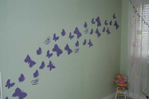 Как красиво расположить бабочек на стене. Бабочки на стену — 95 фото вариантов дизайна стены и украшение своими руками