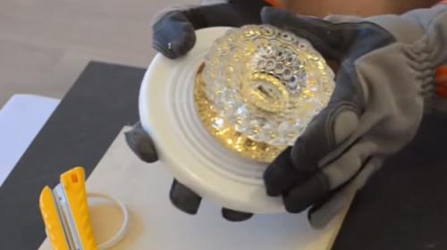 Проводка для точечных светильников под натяжной потолок. Изготовление закладной для светильника