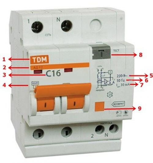 Принцип работы трехфазного дифавтомата. Дифференциальный автоматический выключатель. Обзор.