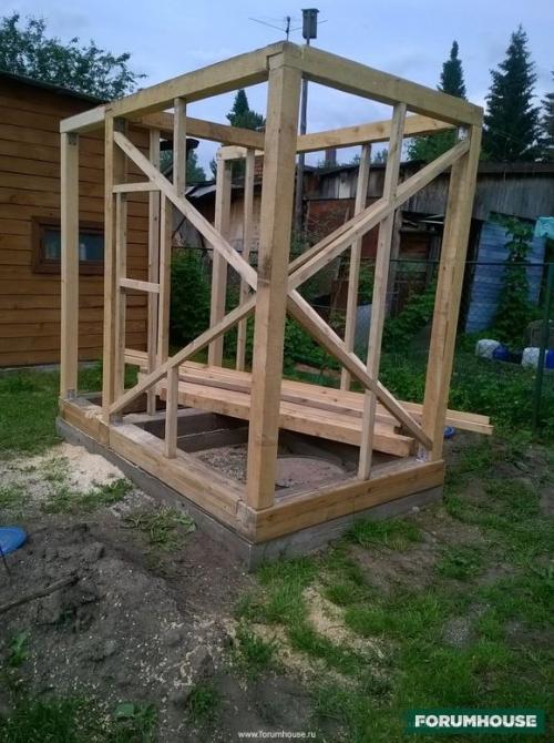 Туалет для дачи деревянный. Дачный туалет класса «люкс»