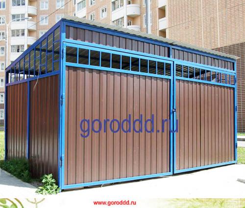 Контейнерная площадка закрытого типа. Придомовая территория 02