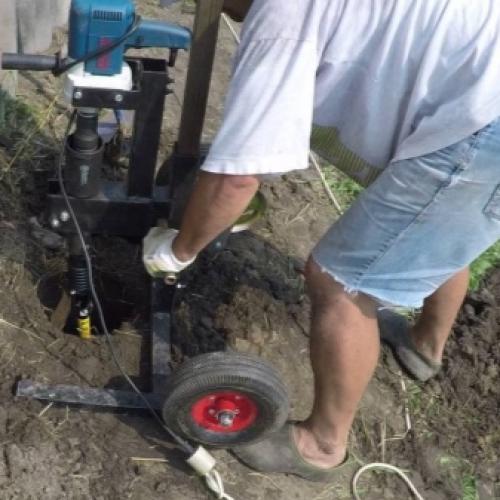 Делаем ямобур из диска циркулярки своими руками. Чертежи и размеры 03