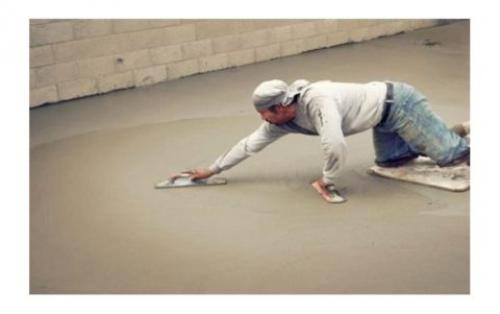 Как зажелезнить стяжку. Способы железнения цементом