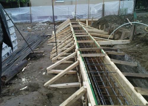 Как сделать опалубку фундамента для частного дома. Каркас для ленточной опорной конструкции