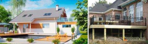 Сделать террасу к дому. Чем веранда отличается от террасы 06 Сделать террасу к дому. Чем веранда отличается от террасы 06