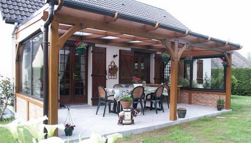 Сделать террасу к дому своими руками варианты. Проекты террас пристроенных к дому