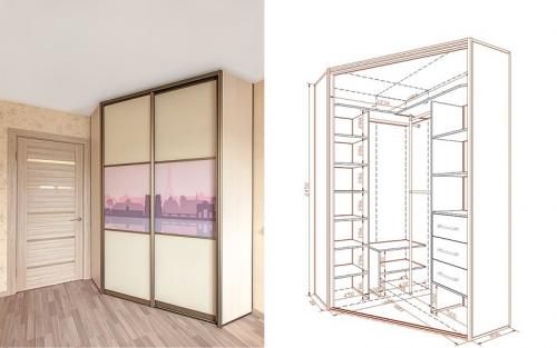 Как придумать шкаф купе внутри. Лучшие варианты наполнения для шкафов-купе — 100 реальных фото