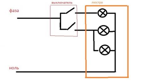 Подключение люстры 4 провода. Подключение люстры 03 Подключение люстры 4 провода. Подключение люстры 03