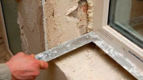 Как штукатурить откосы на окнах снаружи. Как штукатурить наружные откосы окон