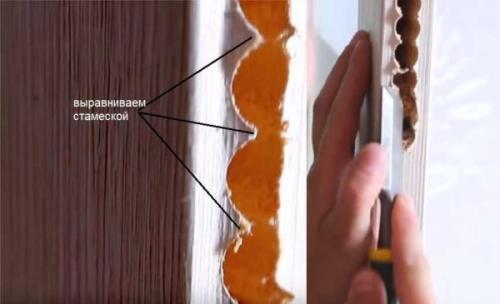 Установка замка врезного. Выемка под замковую часть