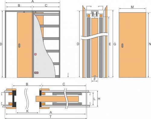 Скрытые раздвижные двери своими руками. Как устроена кассетная раздвижная система