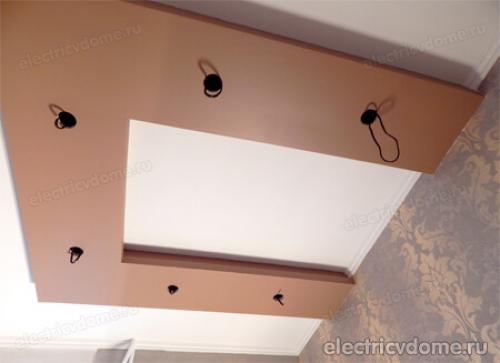 Проводка под точечные светильники своими руками. Прокладка проводов В каркасе