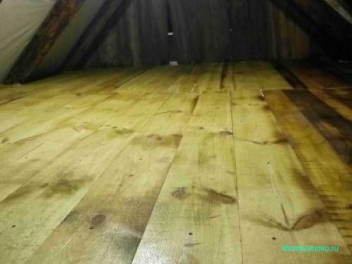 Пол на чердаке из чего сделать. Пол чердака своими руками