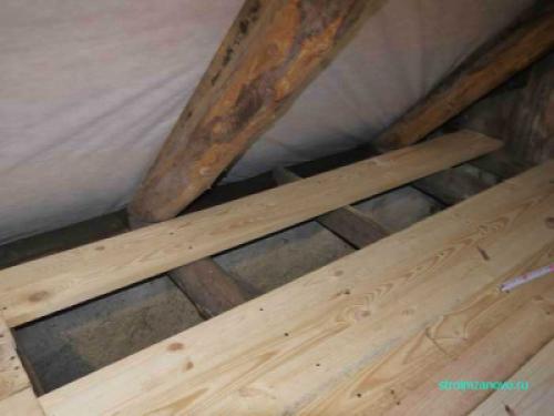 Пол на чердаке из чего сделать. Пол чердака своими руками