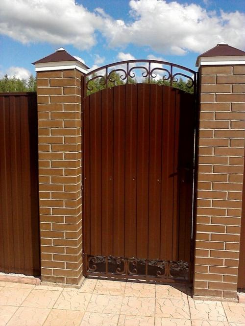 Калитки Своими Руками. Изделие из профнастила