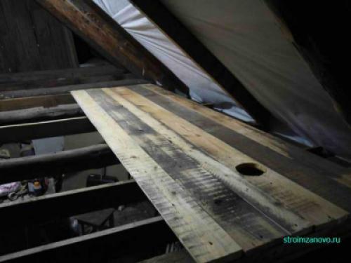 Пол на чердаке из чего сделать. Пол чердака своими руками
