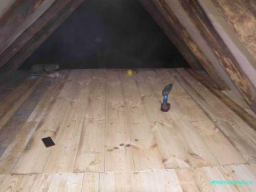 Пол на чердаке из чего сделать. Пол чердака своими руками
