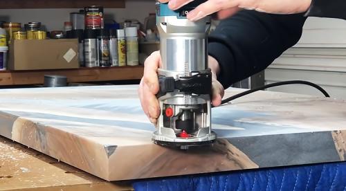 Как сделать гладкую поверхность стола с эпоксидной смолой. Шлифовка столешницы из эпоксидной смолы