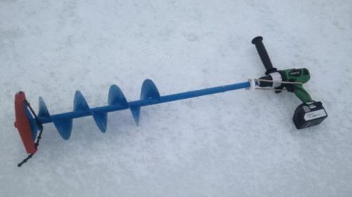 Как изготовить ручку для ледобур шуруповерта из дрели. Ледобур из шуруповерта своими руками