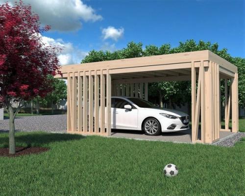 Парковка на даче из щебня с бордюром. Варианты площадок