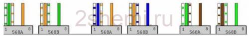 Схема обжима витой пары RJ-45. Распиновка кабеля роутер-роутер, ПК-ПК и роутер-ПК