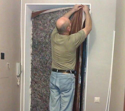 Обшивка для двери. Подготовка к обивке