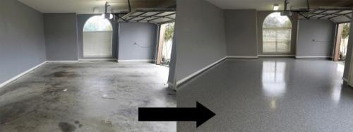 Пол в гараже своими руками. Заливка бетона 10