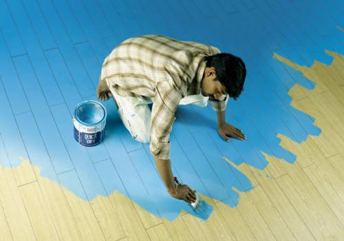 Как покрасить полы краской оригинально. Креативная покраска полов [советы с фото]