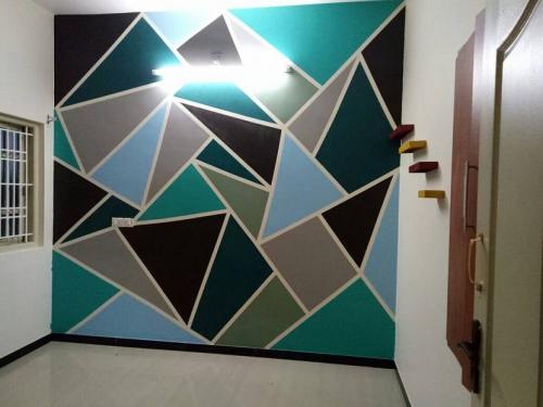 Необычная покраска стен. ХХ простых и оригинальных идей необычно покрасить стены