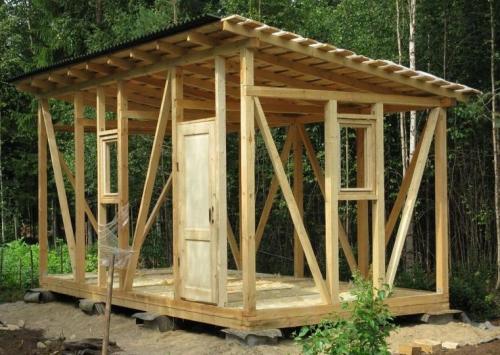 Бытовка дачная своими руками. Как построить бытовку своими руками