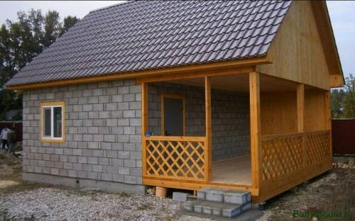 Блоки для стройки бани. Из каких блоков лучше строить баню