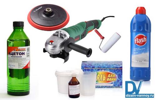 Реставрация чугунных ванн эмалью. Обновляем эмаль