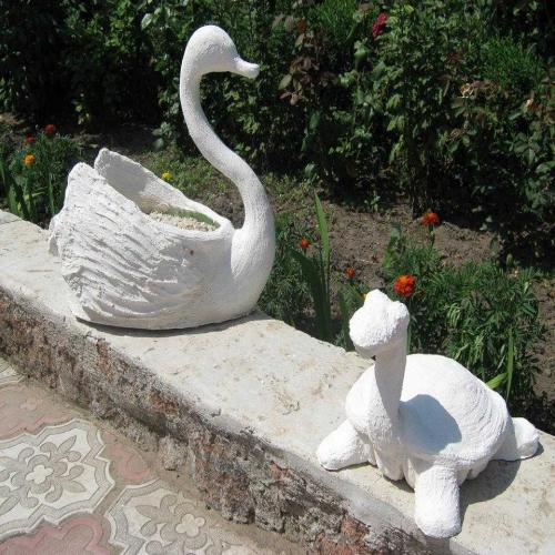 Как сделать фигуры из цемента для сада своими руками. Садовый декор 13