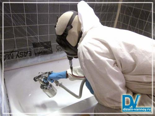 Реставрация чугунных ванн эмалью. Обновляем эмаль