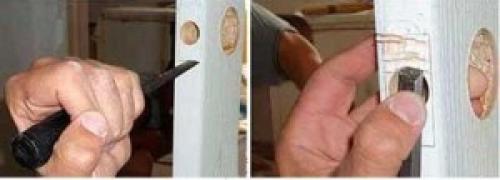 Сверло для врезки замков в межкомнатные двери. Выборка отверстий под ручку механизм замка 05
