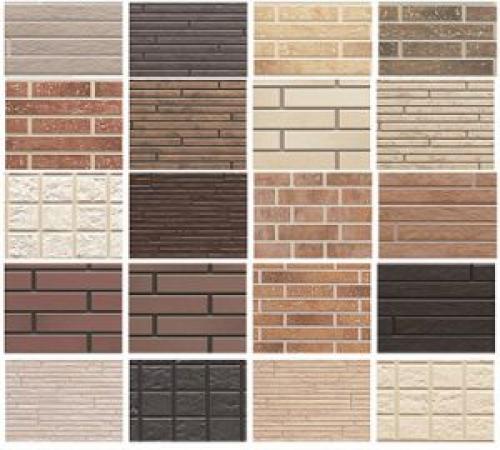 Виды фасадных панелей под кирпич.