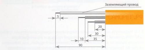 Заделка греющего кабеля. Инструкция по заделке ( подключению) нагревательного ( греющего) кабеля.