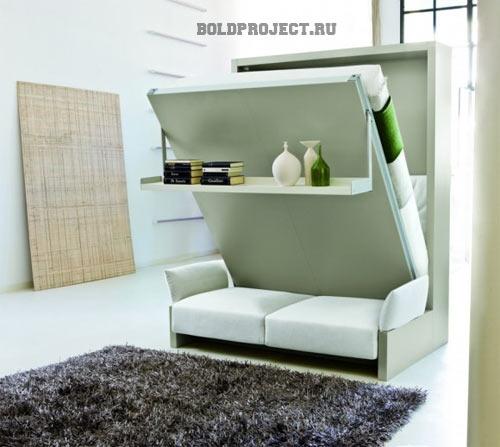 Кровать с подъемом к стене. Откидная кровать: формы современных моделей и лучшие варианты для встроенных идей (100 фото) 14