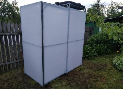 Тёплый душ на даче своими руками. Зимний душ для дачи с подогревом: как сделать своими руками